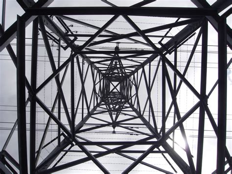 The Geometric Shapes When Looking Up Through A Pylon I Like The