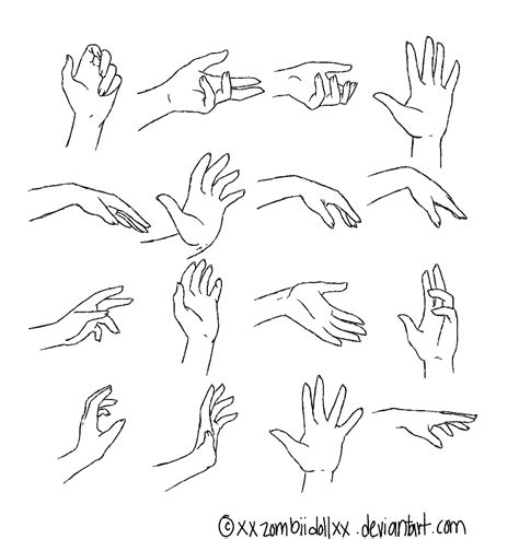 Hand Study By Xxzombiidollxx On Deviantart