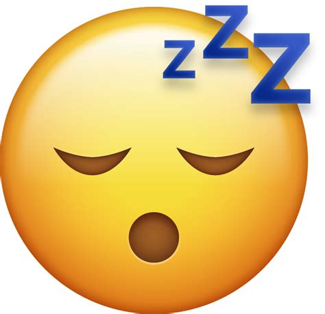 Download New Emoji Icons In Png Ios 10 Emoji Island Sleeping Emoji