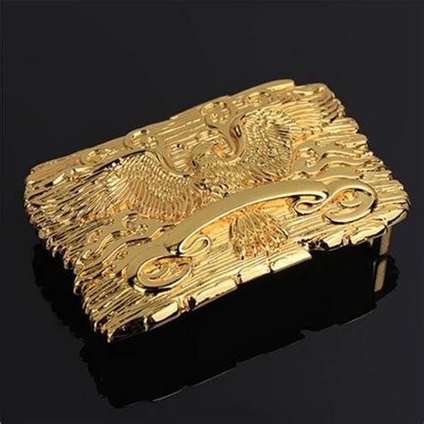 Retail And Wholesale Hot Fashion Mens Cool 3d Gold Eagle Belt Buckle