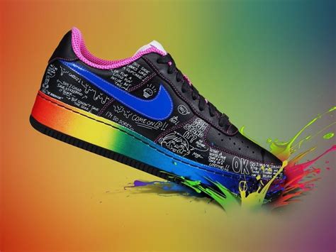 Nike wallpapers, backgrounds, images 1920x1080— best nike desktop wallpaper sort wallpapers by: Nike multicolor shoes wallpaper | AllWallpaper.in #12347 ...