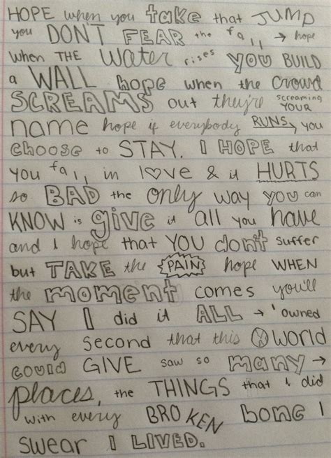 One Republic I Lived Lyrics My Stuff Pinterest Lyrics I Lived