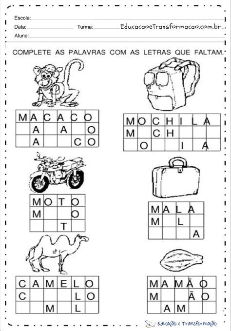 Atividades Com A Letra M Para Educação Infantil