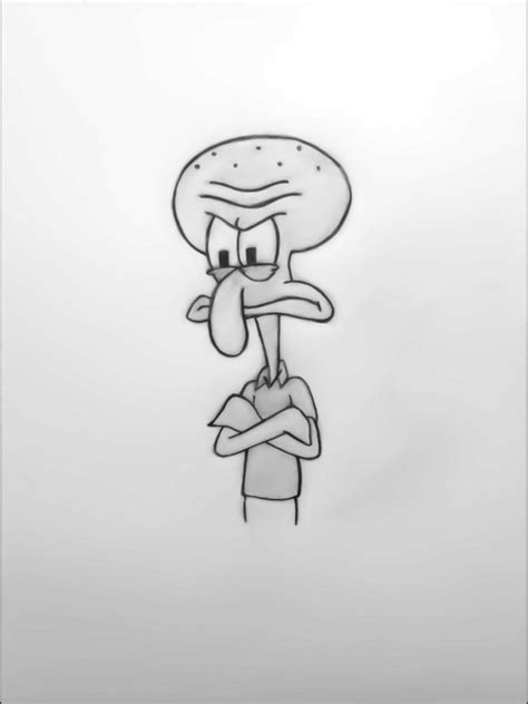 Squidward Drawing Sketch Drawing Skill