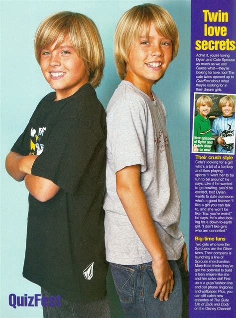 Dylan And Cole Sprouse Quizfest Tween Dylan And Cole Pin Up Posters Cute Twins Cole