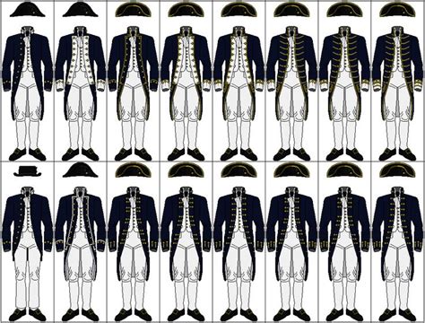 Uniforms Of The Royal Navy 1787 1795 These Are The Uniforms Worn By