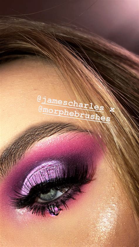 Purple Eyeshadow Using The James Charles X Morphe Palette