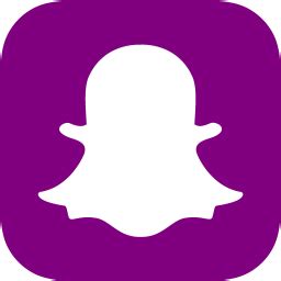 Download icon font or svg. Purple snapchat icon - Free purple social icons