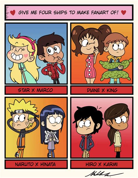 Starco And Other Ships In The Loud House Art Style Source