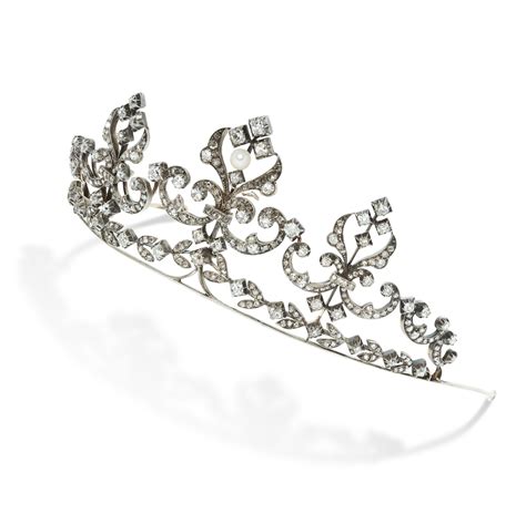 Pearl Tiara Diamond Tiara Hair Jewelry Fine Jewelry Crown Jewelry