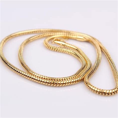 Featuring iconic cuban gold links and gucci link chains, our custom gold chains and bracelets exude class and style. Aliexpress.com : Buy Yellow Gold Filled Fine Snake Chain ...