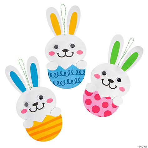 Easter Bunny Hanging Decorations 12 Pc Oriental Trading
