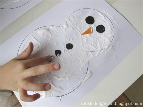 Snowman Puffy Paint Puffy Paint Preschool Crafts Toddler Christmas