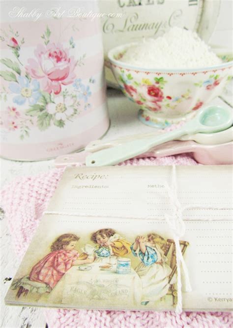Free Printable Vintage Recipe Cards Shabby Art Boutique