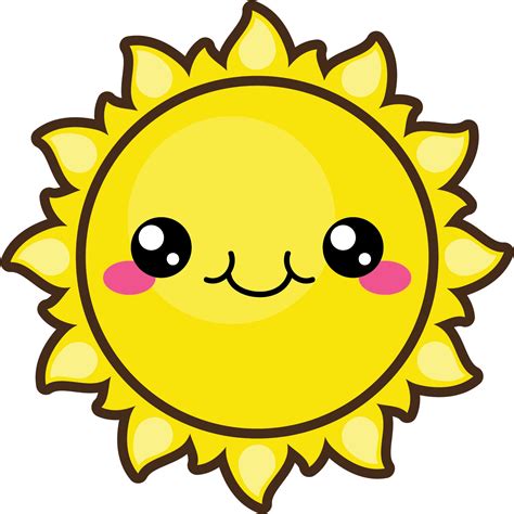 Cute Summer Sun Vector Graphics Clipart Full Size Clipart 3386282