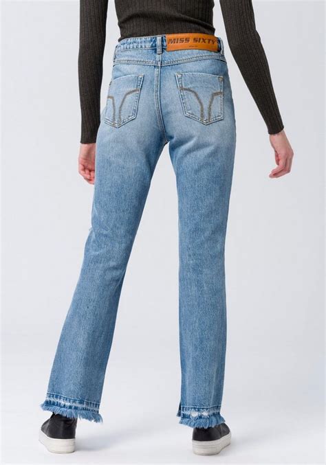 Miss Sixty Bootcut Jeans Denim Trousers Im Modischen Used Look Online