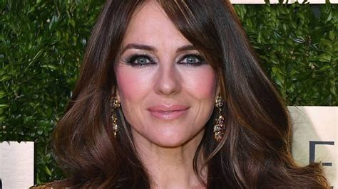 Elizabeth Hurley Showcases Toned Bare Legs In Sparkly Mini Dress In Jaw