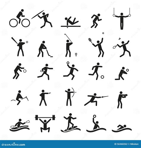 Sport Icons Vector Set Stock Vector Illustration Of Actions