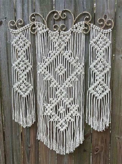 This is a wall hanging project you can use as window valance or headboard. Macrame Wall Hanging Ideas | 17 DIY Decor Ideas | DIY ...