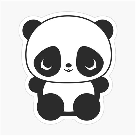 Panda Cub Chibi Kawaii Freetoedit Chibi Kawaii Panda Drawing Hd Png