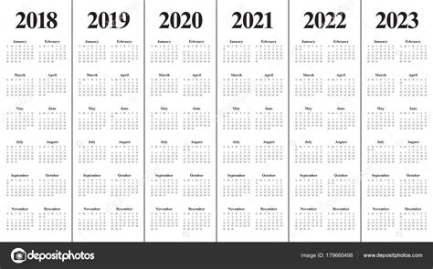 Three Year Printable Calendar 2021 To 2023 Calendar Printables Free Blank