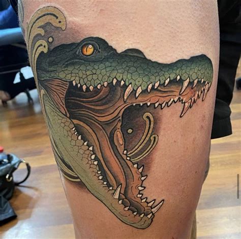 24 Simple Crocodile Tattoo Chanteloran