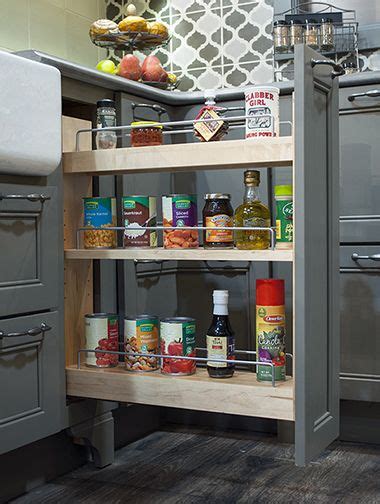 Pack of 4x fix a drawer kits if your drawers are sagging or if the bottom has fallen out completely, do not despair! Pullout Spice Rack | Cabinet accessories, Wellborn ...