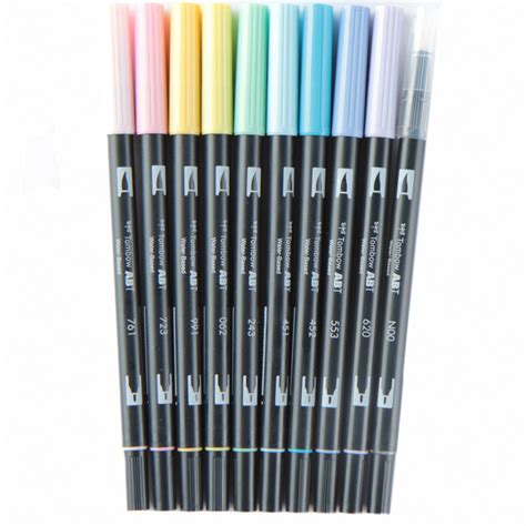 Tombow Dual Brush Pastel Color Pens Set Markers And Pens Paper