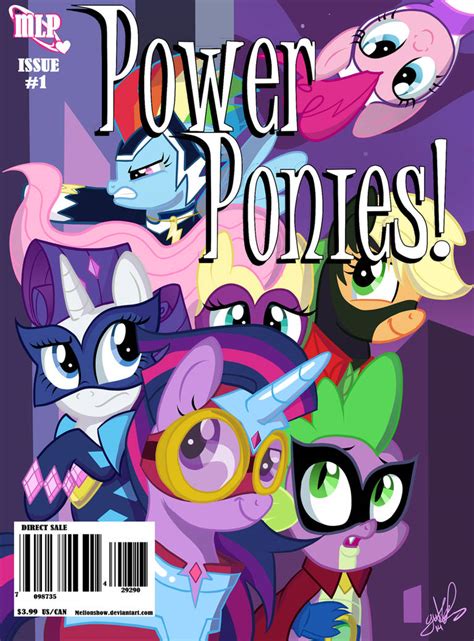 Power Ponies Comic Book Cover By Melshow On Deviantart