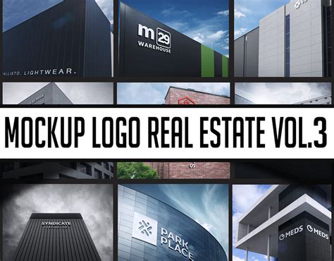 3d Logo Real Estate Mockup Vol3 Behance