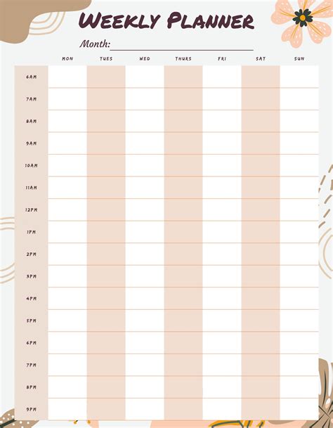Best Cute Printable Blank Calendar Printablee Com