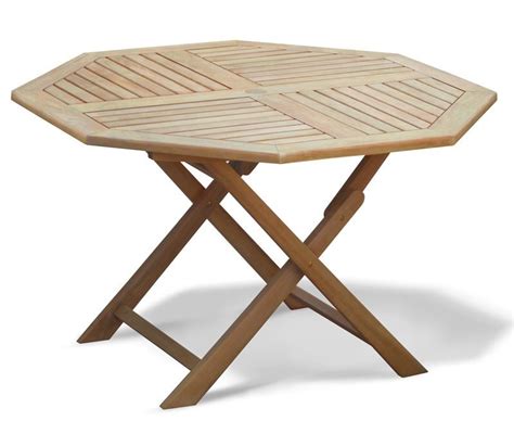 suffolk octagonal folding garden table chair set