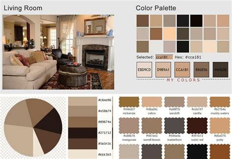 Living Room Color Scheme Vanilla Sorrell Brown Rustic Red And Tan