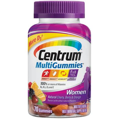 Centrum 70 Count Womens Multi Vitamin Gummies 8811812