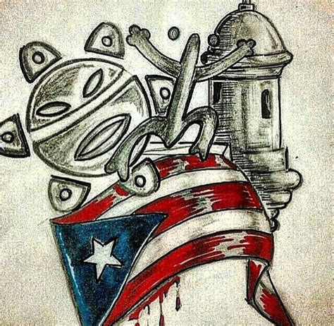 Puerto Rican Flag Tattoo Design Photos
