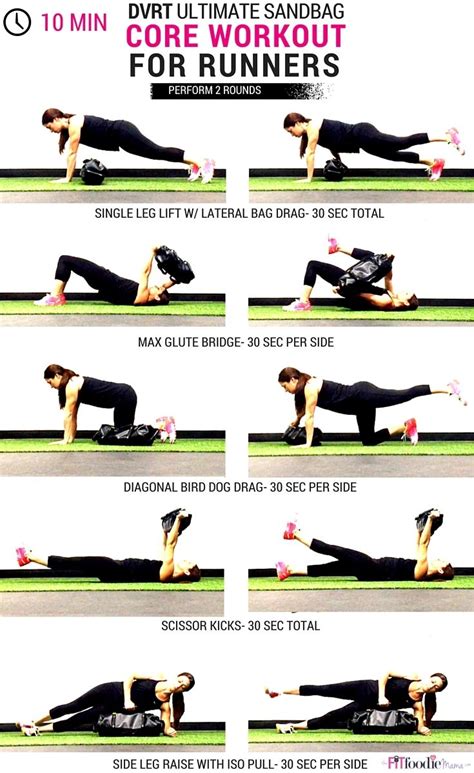 10 Minute Ultimate Sandbag Core Workout For Runners The Fit Foodie