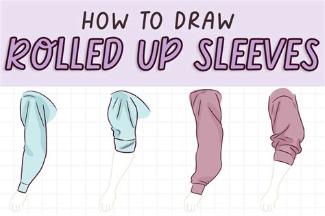 How To Draw Rolled Up Sleeves Step By Step Draw Cartoon Style