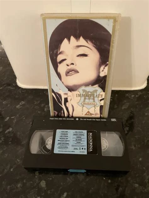 The Immaculate Collection Pal By Madonna Vhs 1990 Case Worn Tape