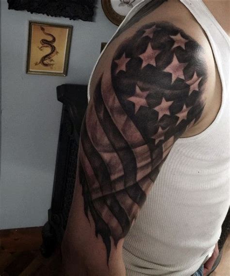 Usually, a medium tag costs $80 to $200, a large tattoo $300 to $1,200, and full sleeve tattoos cost more than $1,500. American Flag Sleeve Tattoo Designs, Ideas and Meaning ...