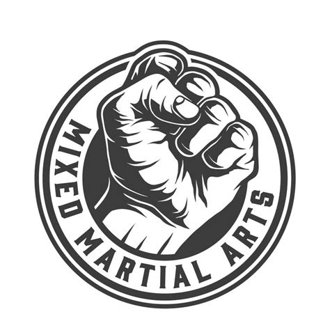 Martial Arts Logo Design With A Fist Circular Logo Design Art Logo