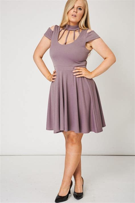 Sleeveless Purple Plus Size Skater Dress Plus Size Skater Dress Casual Summer Dresses
