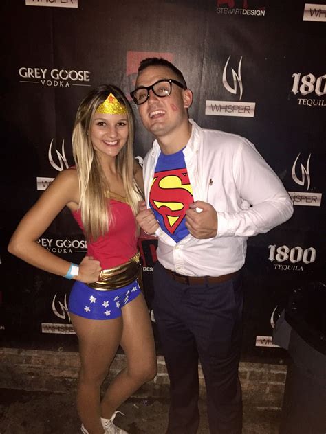 Couples Costume Clark Kent And Wonder Woman Diy Halloween Costume Couplescostumes In 2023