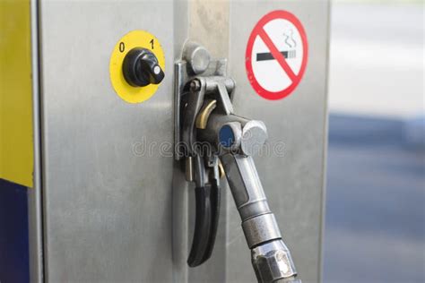 Pistol Of The Gas Station Stock Image Image Of Diesel 123230517