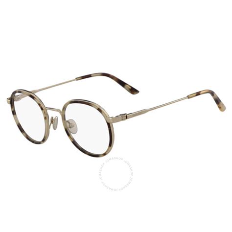 calvin klein unisex tortoise round eyeglass frames ck18107 883901100525 eyeglasses jomashop