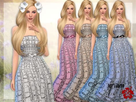 Glitter Evening Dress The Sims 4 Catalog