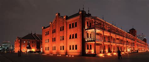 A small red warehouse made in blender, using a facade texture. Yokohama Red Brick Warehouse - Halal In Japan