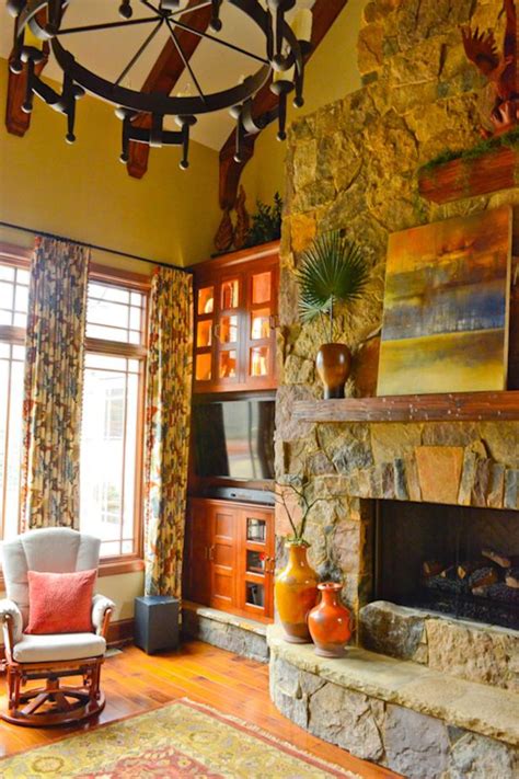 Rustic Fireplace And Mantel Hgtv