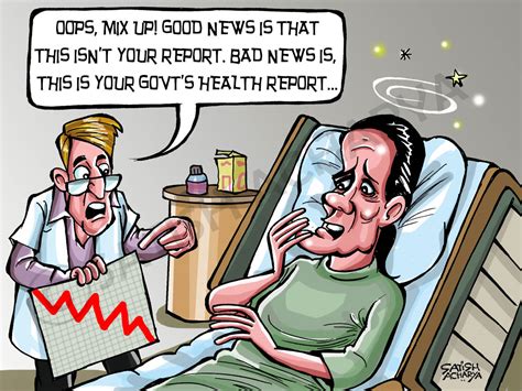 World Of An Indian Cartoonist Sonia Gets A Wrong Health Report