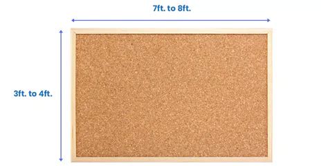 Bulletin Board Sizes Standard Home Office And School Size Designing Idea