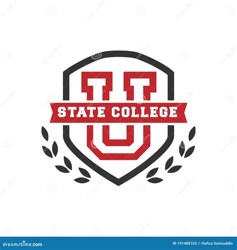 State College University Logo Element Vector Illustration Decorative